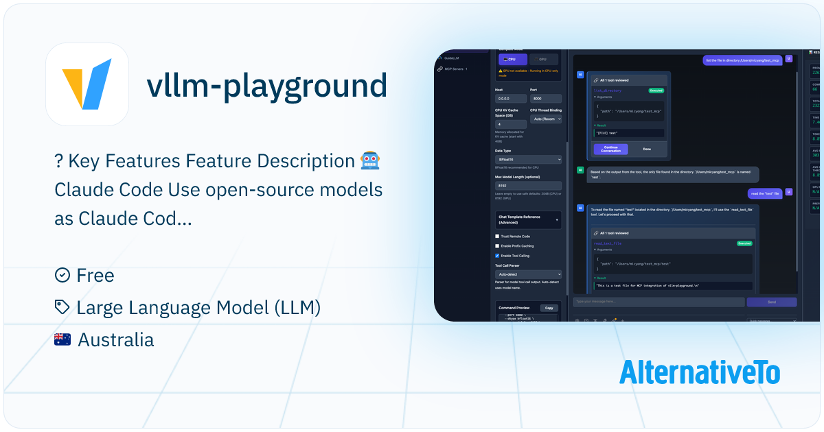 vllm-playground: A modern web interface for managing and interacting ...