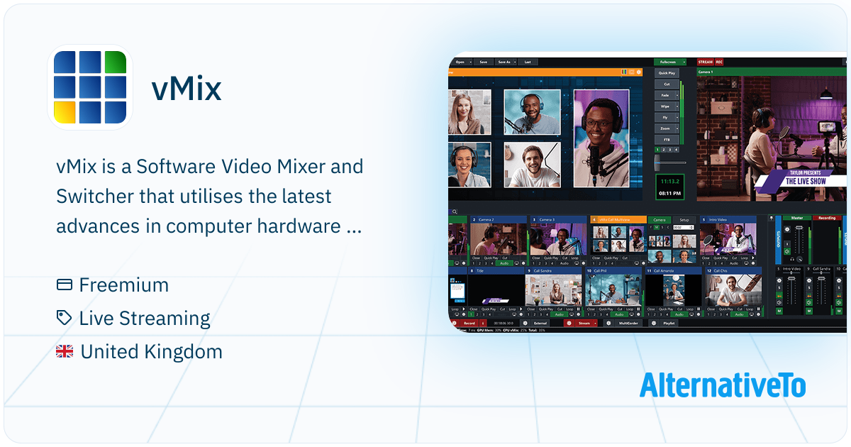 Vmix Computer vMix: Software Video Mixer and Switcher that utilises the latest ...