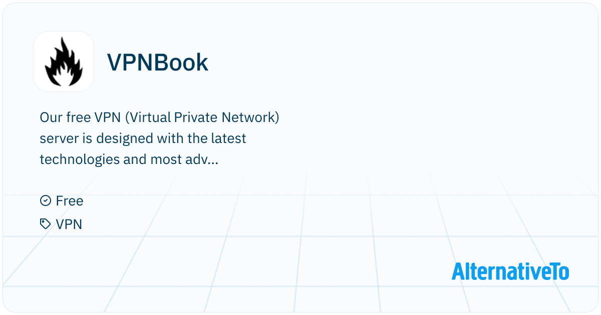 VPNBook: Our free VPN (Virtual Private Network) server is | AlternativeTo