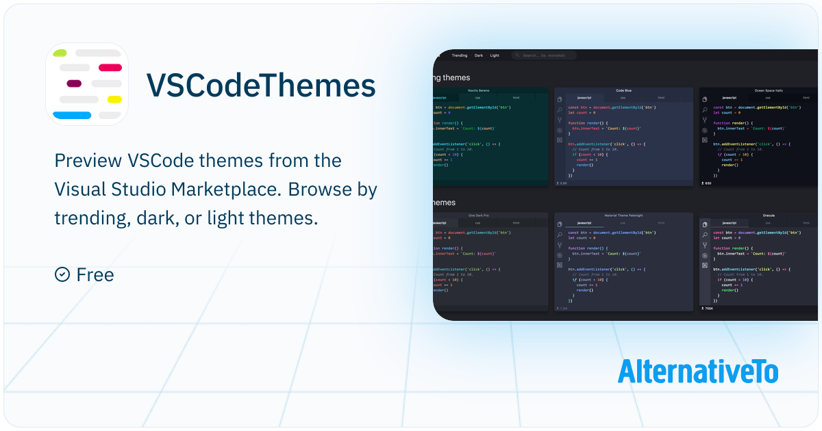 VSCodeThemes: Preview VSCode themes from the Visual Studio Marketplace ...