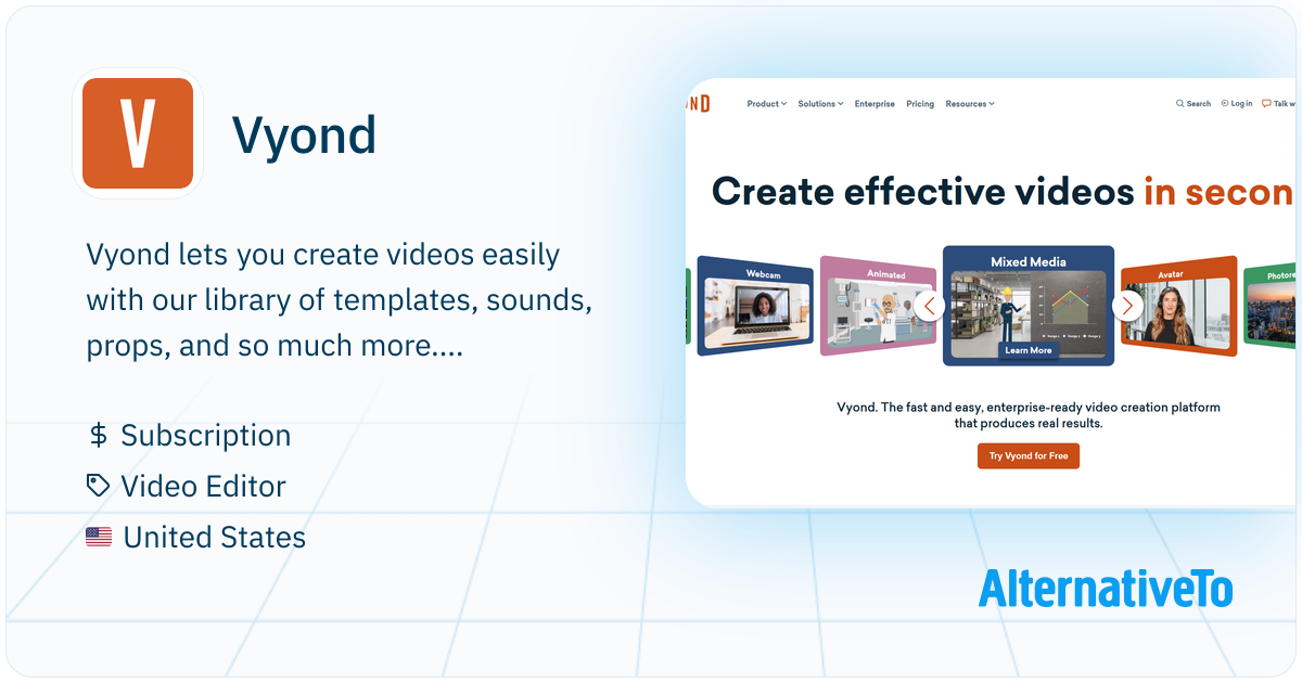 Volume Vyond Vyond: Create dynamic videos easily with templates | AlternativeTo