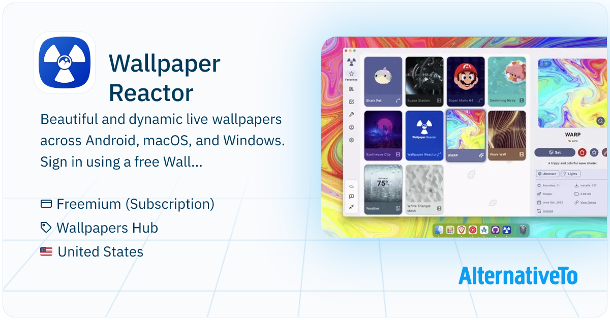 Wallpaper Reactor: A cross-platform live wallpaper app that supports ...