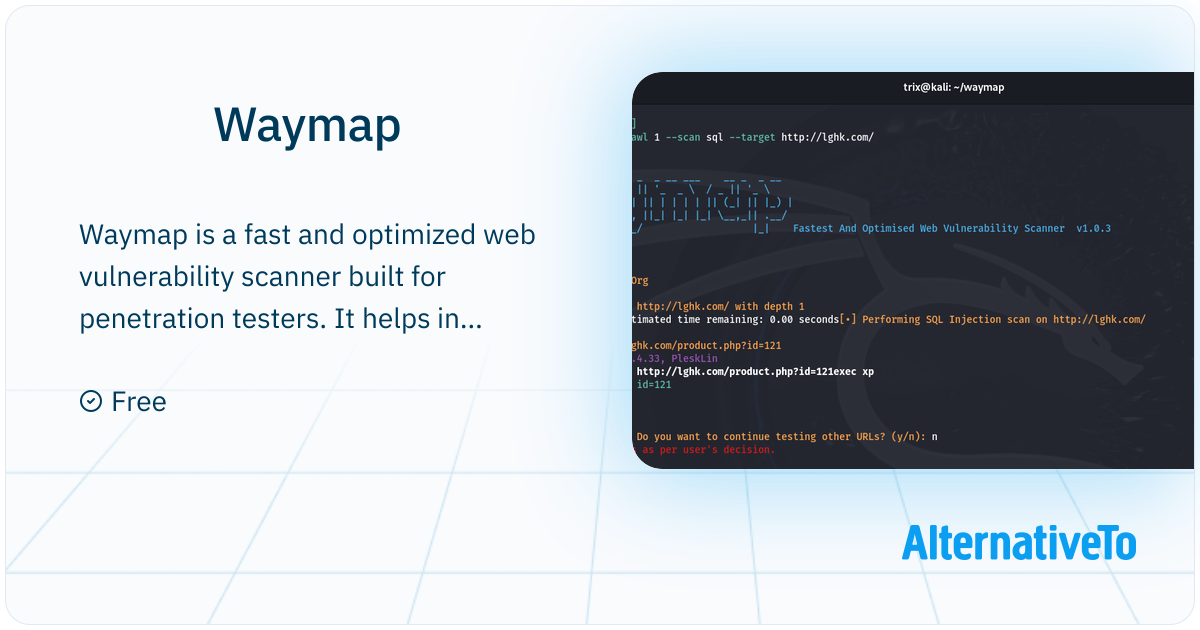 Waymap: Fast and optimized web vulnerability scanner built for ...