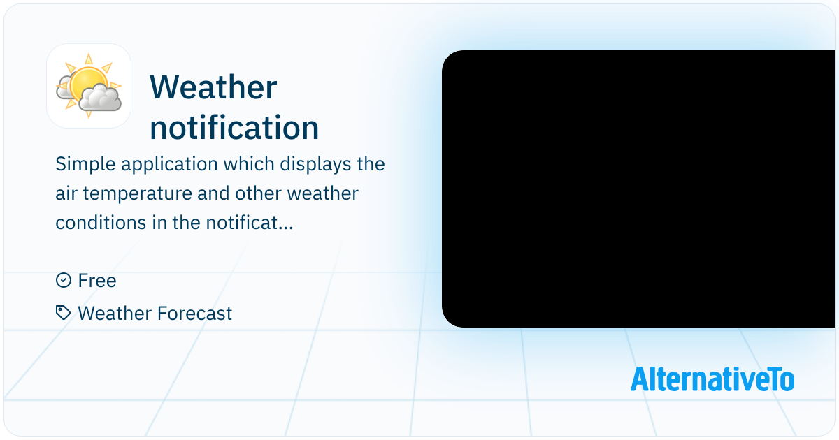 Weather notification: Simple application which displays the air ...