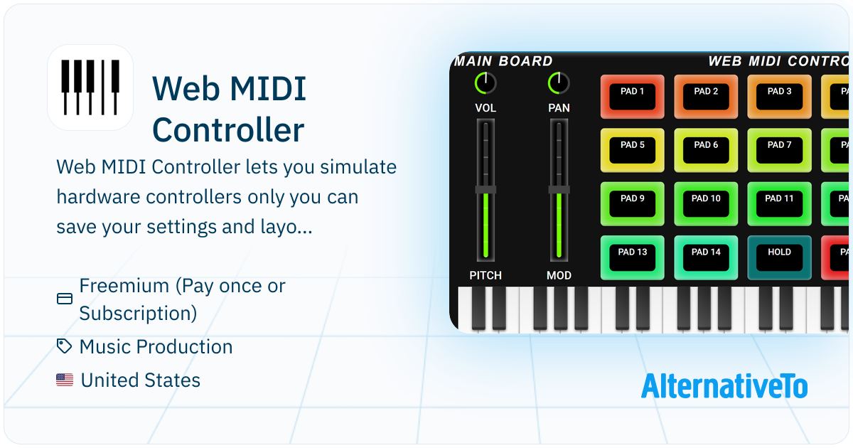 Web MIDI Controller: Online keyboard pad that lets you send control ...