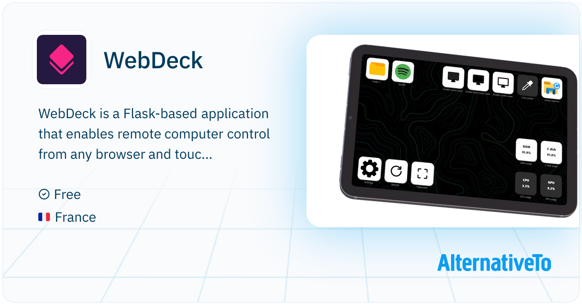 WebDeck: Remote computer control via browser-based button panels ...