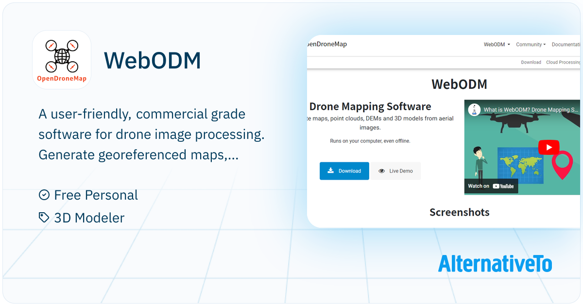 WebODM: Drone Mapping Software. Generate maps, point clouds, DEMs and ...