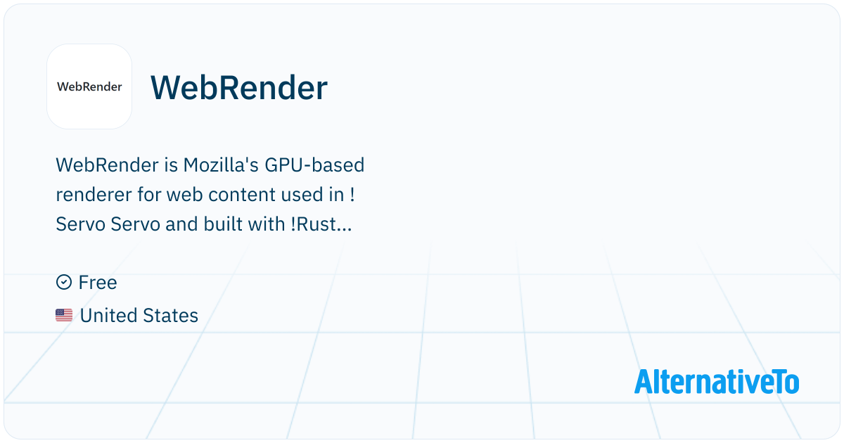 WebRender: Is Mozilla's GPU-based renderer for | AlternativeTo