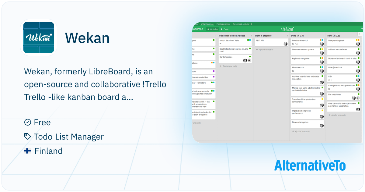 Wekan: Open-source kanban board with real-time collaboration features ...