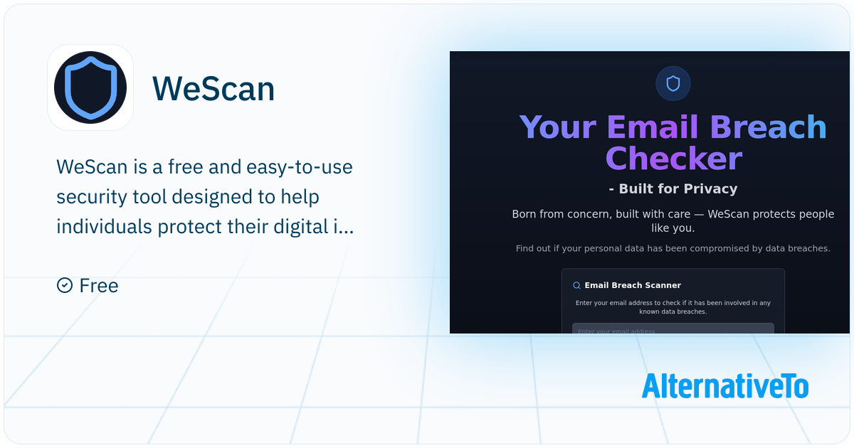 WeScan: A privacy-first platform that helps you check if your email has ...