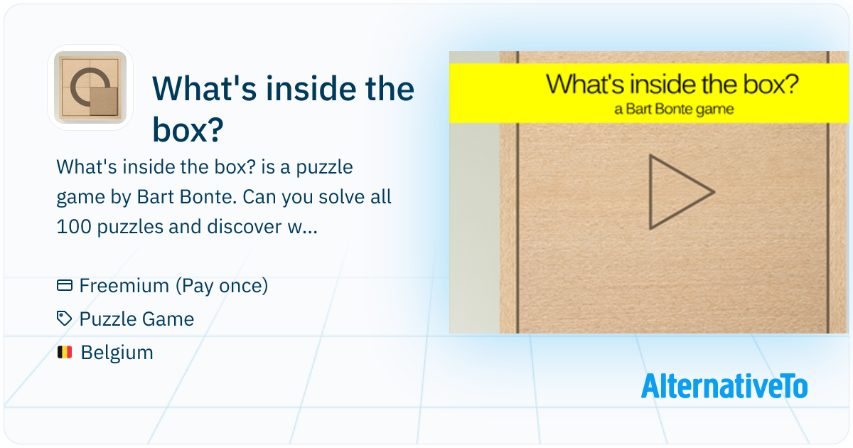 What's inside the box? Solve 100 puzzles to find what's