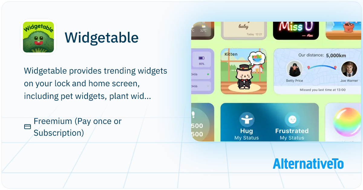 Widgetable: Provides trending widgets on your lock and home screen ...
