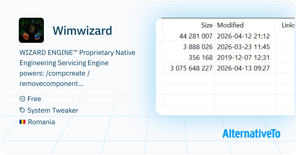 Wizard Engineering Wimwizard: The World’s Most Advanced, Windows Image Servicing ...