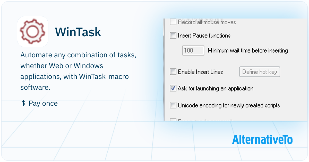 WinTask: Automate any combination of tasks, whether Web or | AlternativeTo