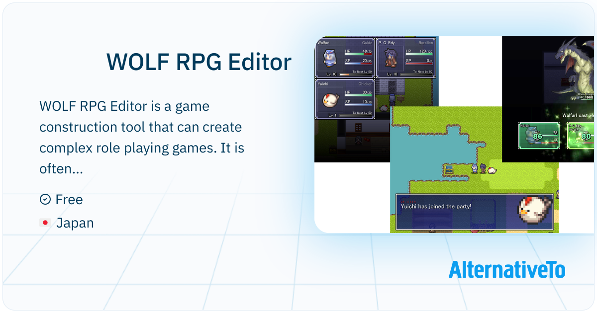 WOLF RPG Editor: Game construction tool that | AlternativeTo