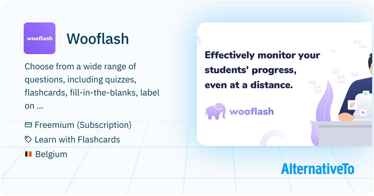 Wooflash Wooflash: Create your own courses with flashcards, mcq, open questions ...
