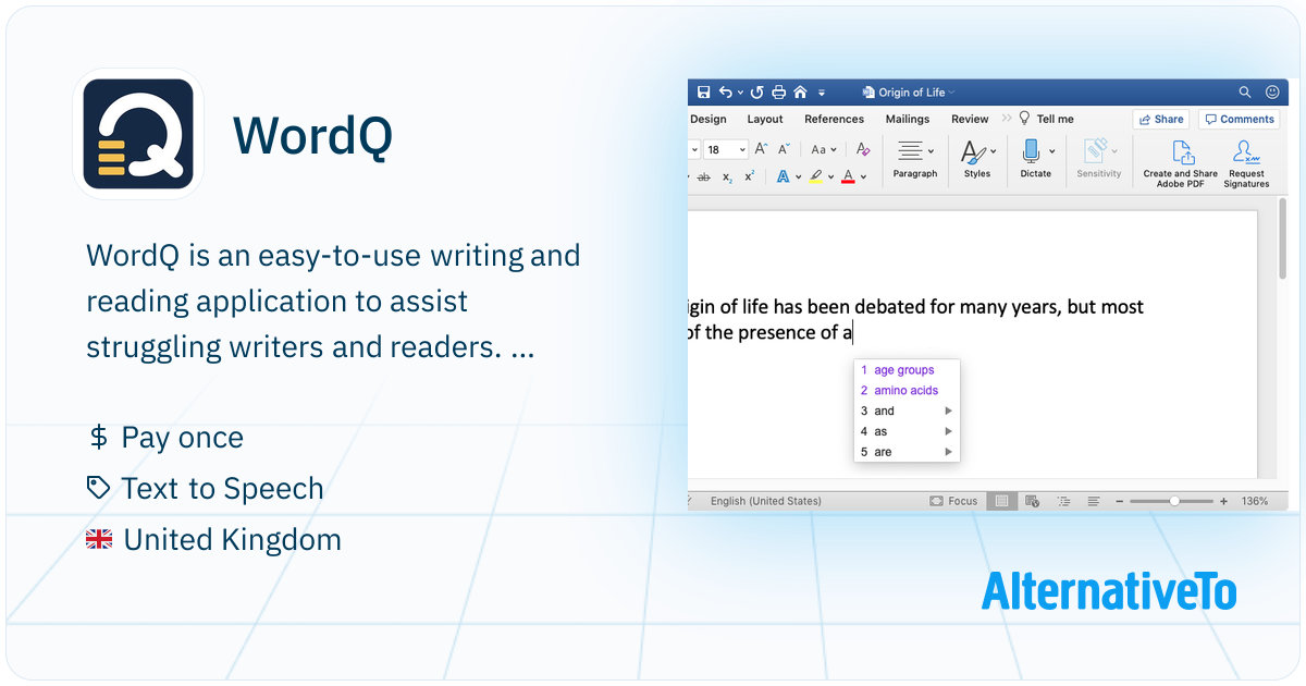 WordQ: Has made reading, writing, and communication easier and more ...