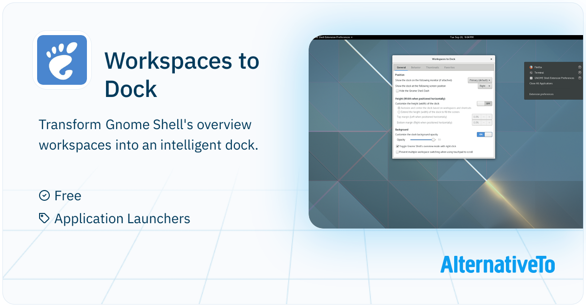 Workspaces to Dock: Transform Gnome Shell's overview workspaces into an ...