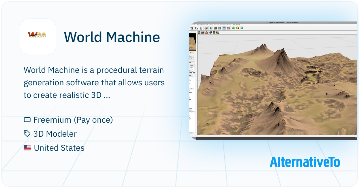 World Machine: Powerful terrain generation software used by game ...
