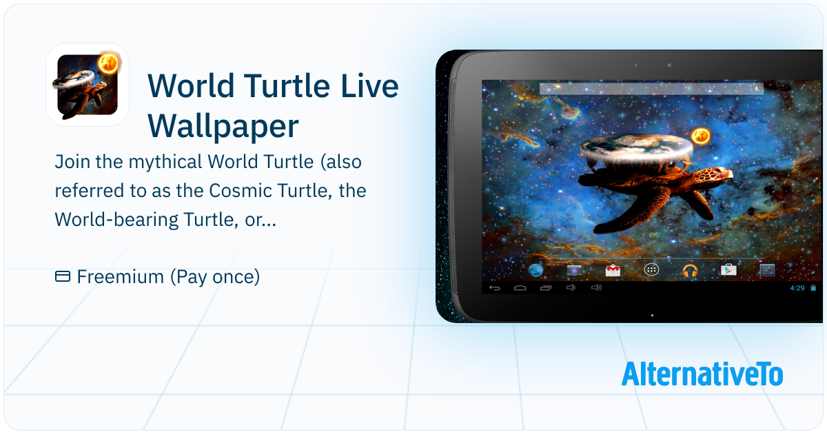 World Turtle Live Wallpaper: Join the World Turtle on its journey ...