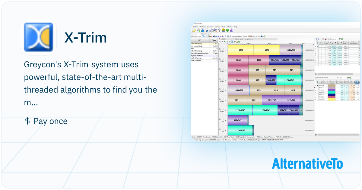 X-Trim: World class trim optimisation system perfected over many years ...