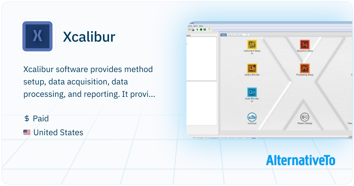 Xcalibur: Control, and process data from Thermo Scientific LC-MS ...
