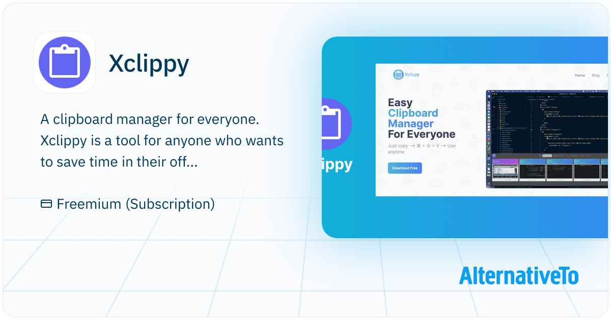 Xclippy: Clipboard Manager for Everyone | AlternativeTo
