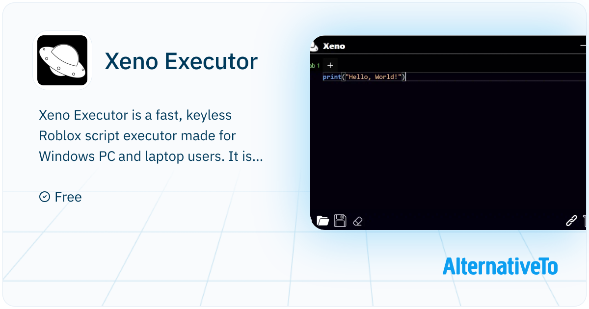 Xenoscript Editor Xeno Executor: Xeno is a Roblox exploit used to run scripts on Windows ...