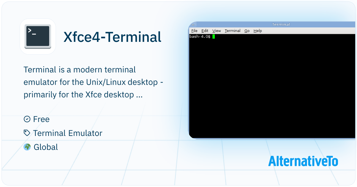 Xfce4-Terminal: Xfce Terminal is a lightweight and easy to use terminal ...