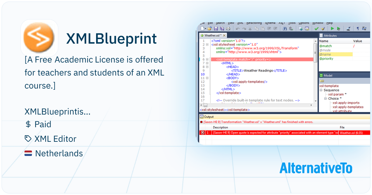 XMLBlueprint: The smart and lightweight XML editor for Windows ...