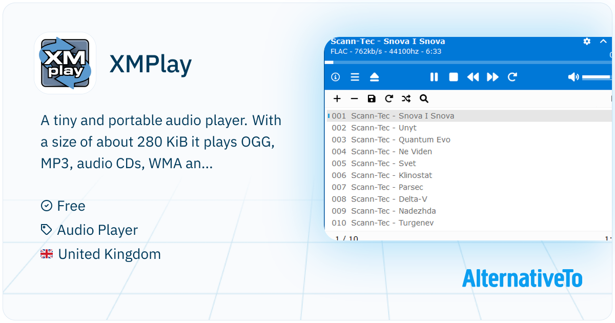 Xmplayer XMPlay: A lightweight audio player that supports a wide range of audio ...