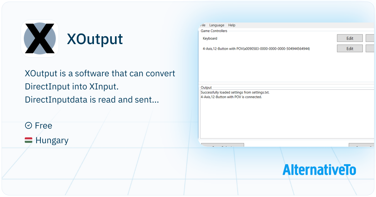 Xoutput XOutput: If you have an older or not supported game controller (gamepad ...