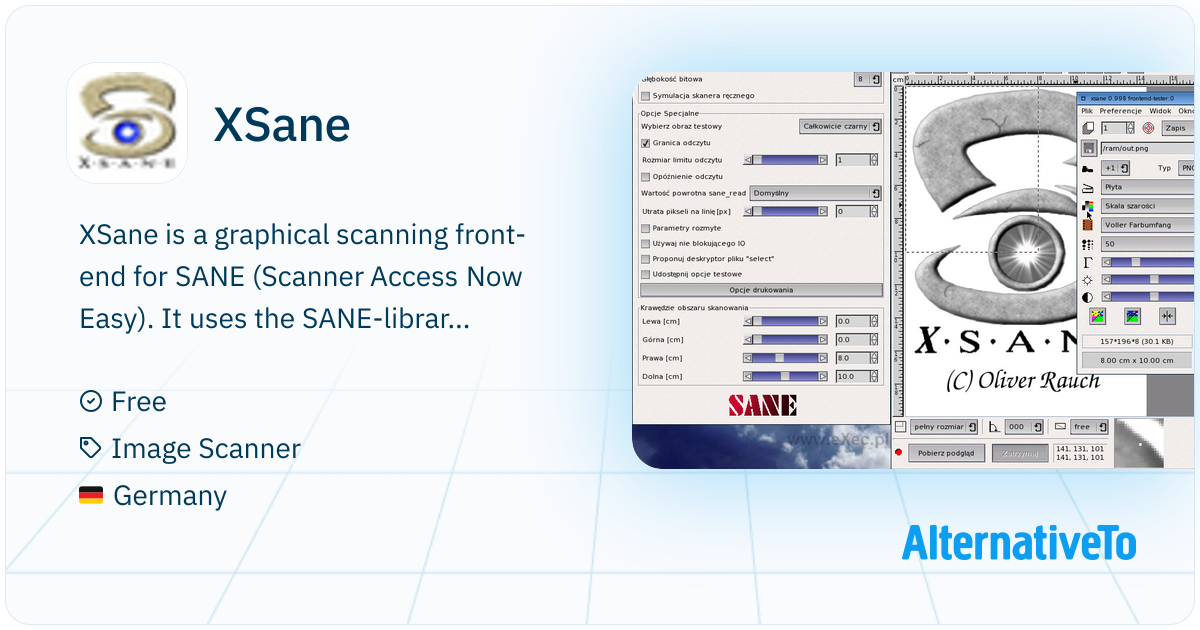 XSane: Graphical scanning front-end for SANE | AlternativeTo