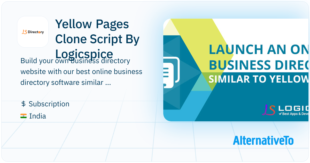 Yellow Pages Clone Script By Logicspice: Logicspice offers responsive ...