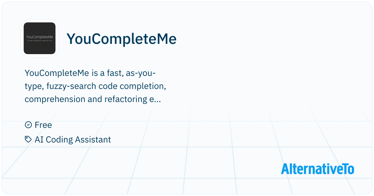 YouCompleteMe: A code-completion engine for Vim | AlternativeTo