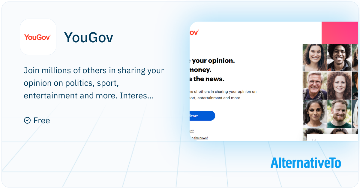 YouGov: Join millions of others in sharing your opinion | AlternativeTo