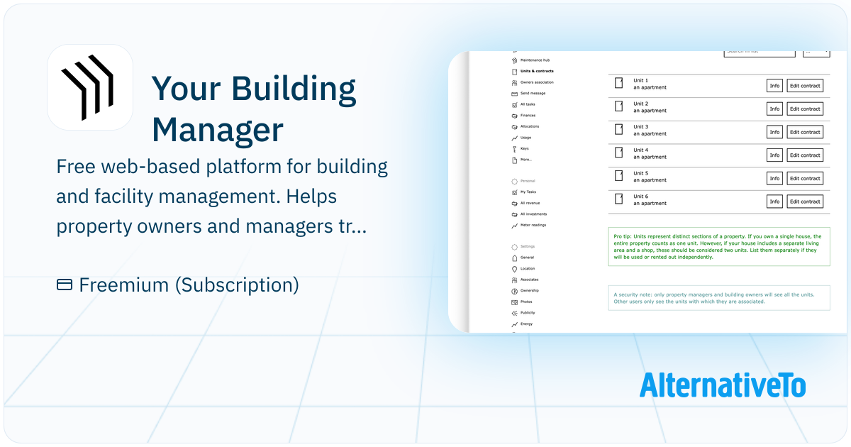 Your Building Manager: A comprehensive platform for all aspects of ...
