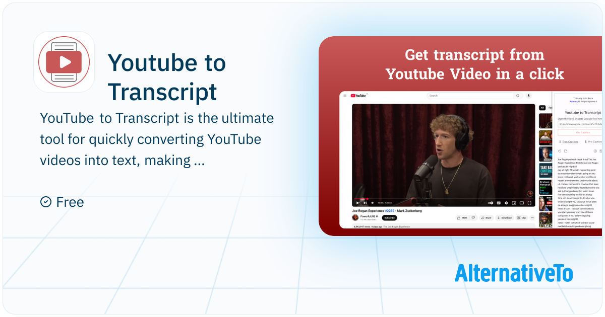 youtube transcript api: get transcripts... Youtube to Transcript: Quickly get transcripts from YouTube videos with ...