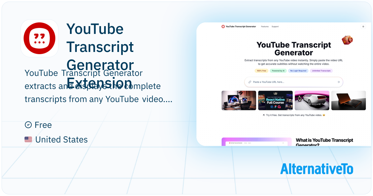 YouTube Transcript Generator Extension: YouTube Transcript Generator ...
