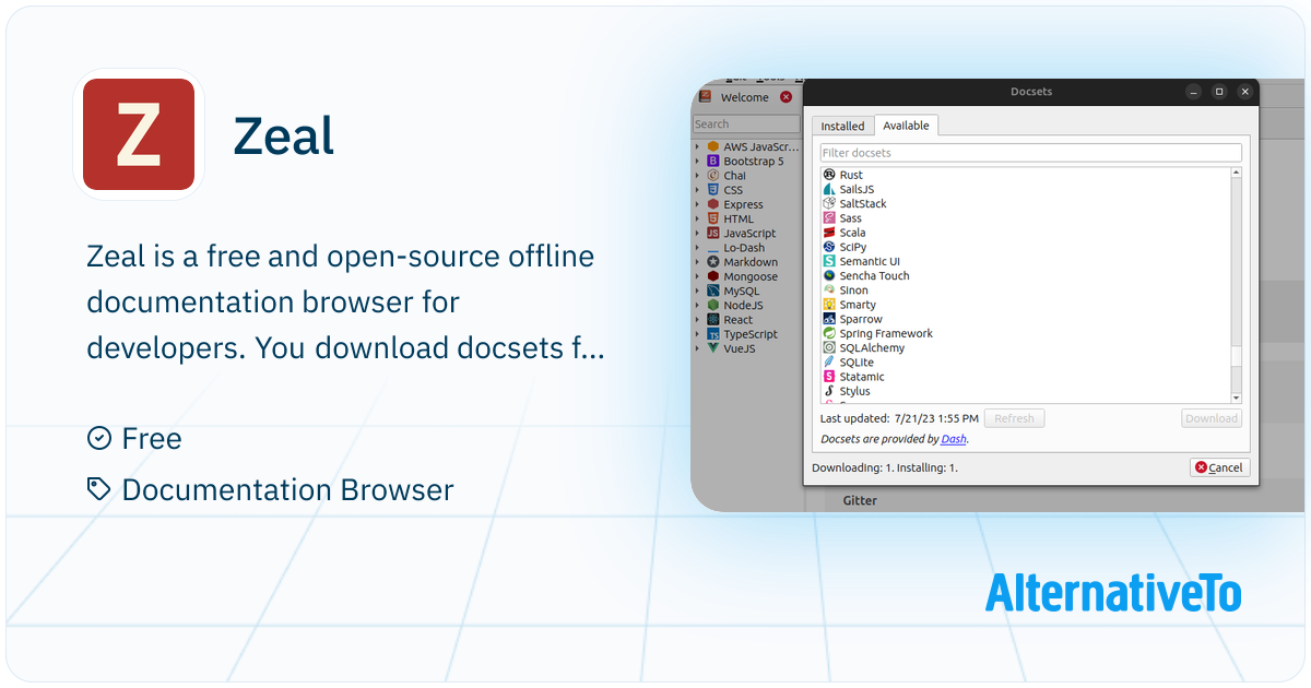 Zeal: A free, open-source offline documentation browser that puts ...