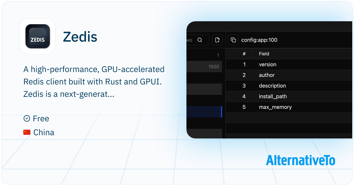 Zedis: A blazing-fast, native Redis GUI built with Rust and GPUI ...
