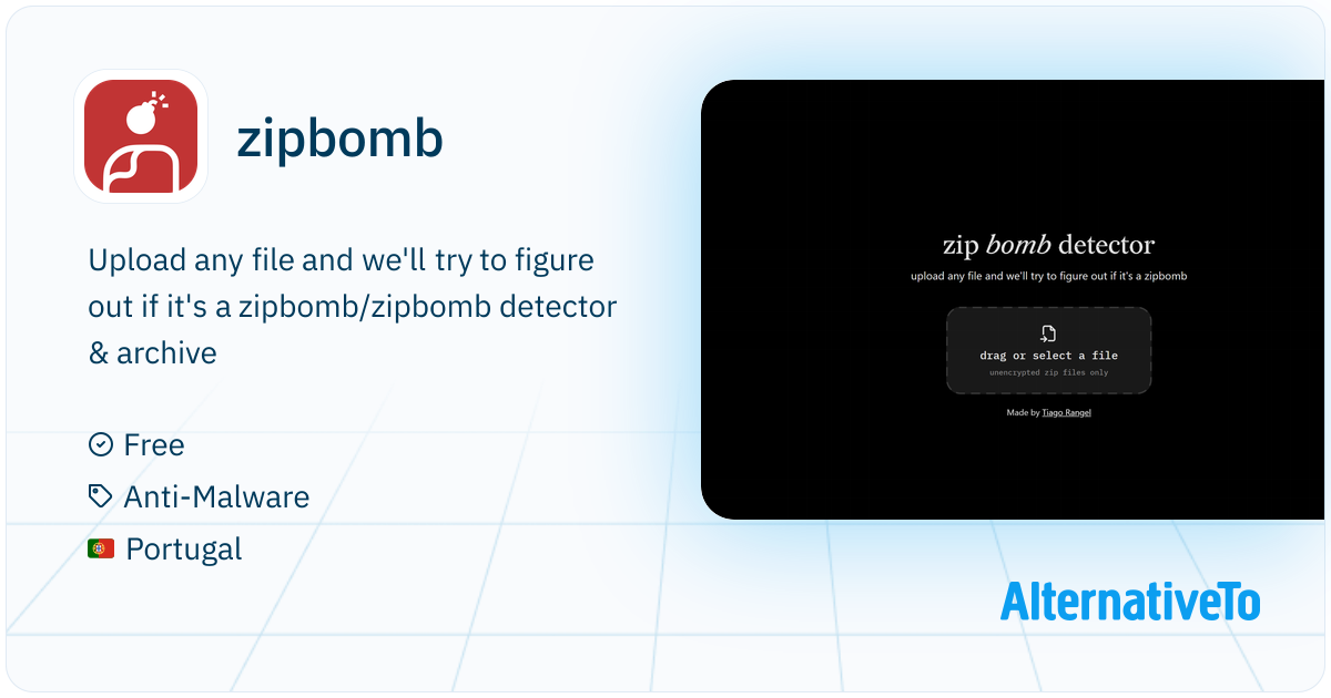 Zipbomb Qr Code zipbomb: Upload any file and we'll try to figure out | AlternativeTo