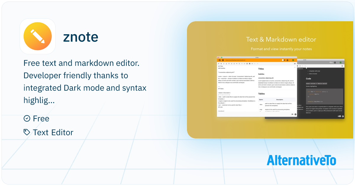 znote: Free and powerful Markdown editor built to secure your notes ...