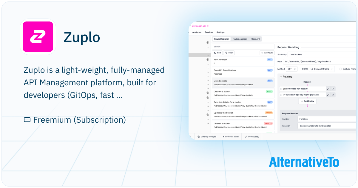 Zuplo: The API Gateway reinvented for engineers. Launch your B2B API in ...