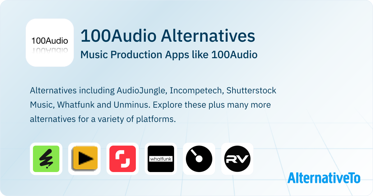 100Audio Alternatives: Top 10 Music Production Apps & Similar Websites ...