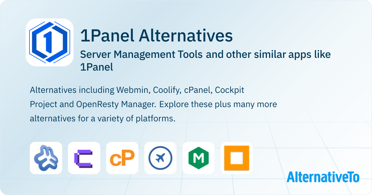 1Panel Alternatives: Top 12 Server Management Tools & Similar Apps ...