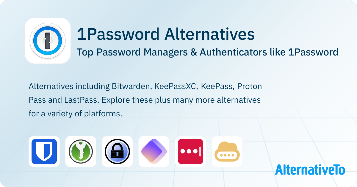 Best 1Password Alternatives: Top Password Managers in 2026 | AlternativeTo