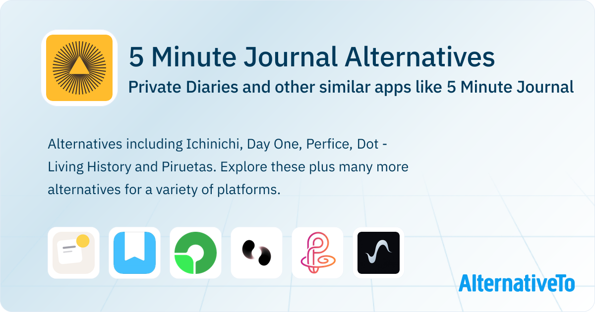 Journal 5 5 Minute Journal Alternatives: Top 12 Private Diaries & Similar Apps ...