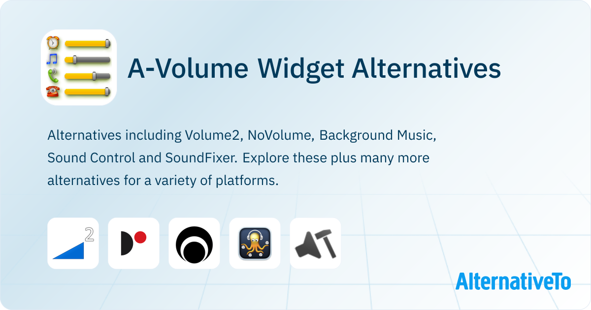 A-Volume Widget Alternatives and Similar Apps | AlternativeTo