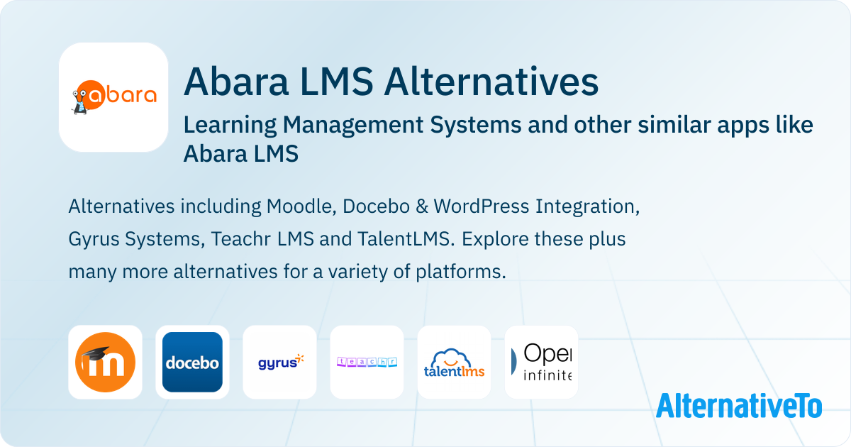 Abara LMS Alternatives: Top 12 Learning Management Systems & Similar ...